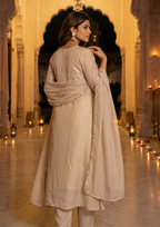 Rodeo Dust Embroidered Mal Chanderi Suit Set with Dupatta